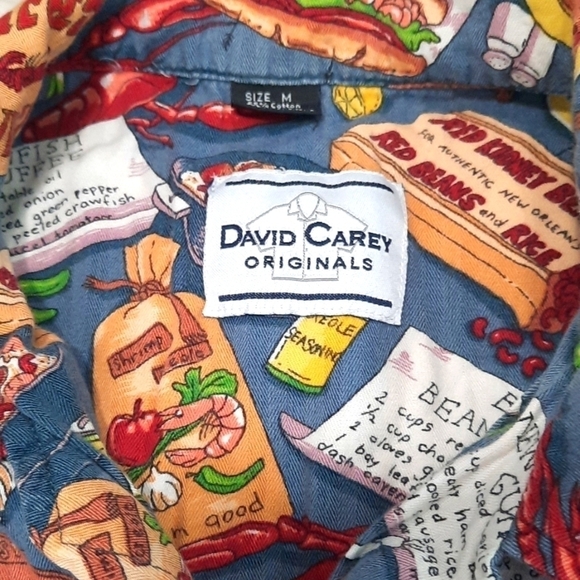 David Carey Original Louisiana Cajun Cooking Shirt - Picture 5 of 8